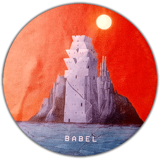 Babel wanted sticker spotted in Budapest in 2023