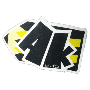 AK Grafix wanted sticker spotted in Budapest in 2023