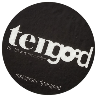 DJ tengood wanted sticker spotted in Budapest in 2023