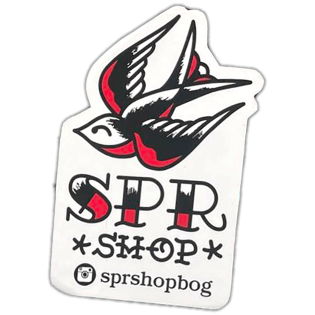 Spr Shop wanted sticker spotted in Ecuador in 2023