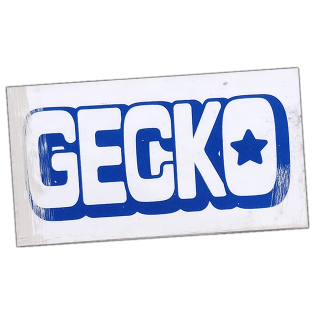 Gecko wanted sticker spotted in Prague in 2026