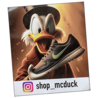 Shop McDuck wanted sticker spotted in Prague in 2026