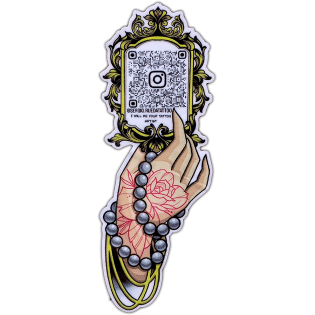 Sergio Rueda tattoo wanted sticker spotted in Prague in 2026