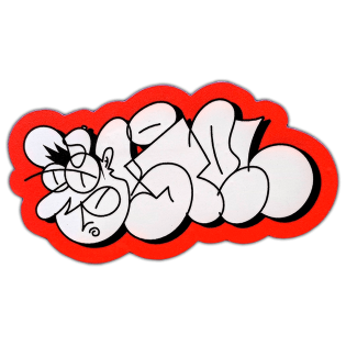 Graffiti sticker spotted in Prague in 2026