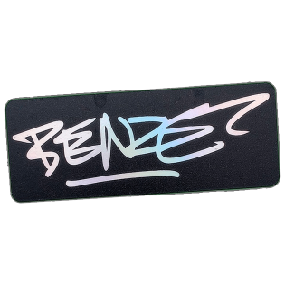 Benze wanted sticker spotted in Prague in 2026