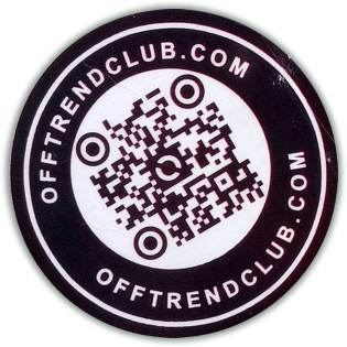 Offtrend club wanted sticker spotted in Prague in 2026