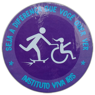 Instituto Viva Iris wanted sticker spotted in Prague in 2026