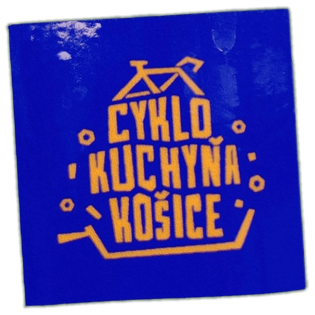 Cyklokuchyňa Košice wanted sticker spotted in Prešov in 2026