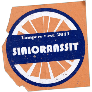 Sinioranssit sticker spotted in Prague in 2026