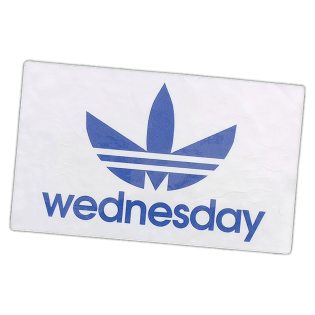 Wednesday sticker spotted in Prague in 2026
