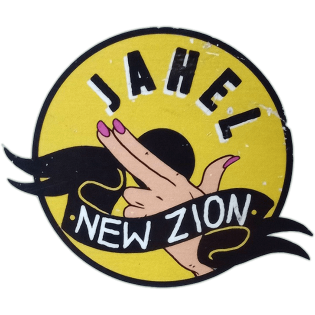 Jahel sticker spotted in Prague in 2026