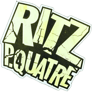 Ritz p.quatre sticker spotted in Prague in 2026