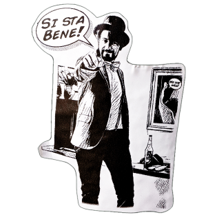 Si Sta Bene sticker spotted in Prague in 2026
