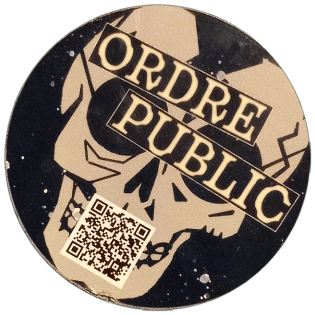 Ordre Public sticker spotted in Prague in 2026