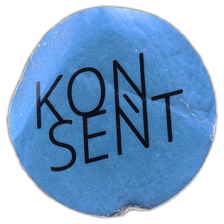 Konsent sticker spotted in Prague in 2026