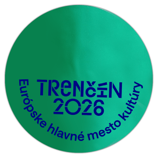 Trenčín 2026 sticker spotted in Prague in 2026