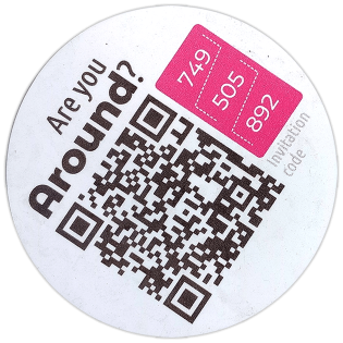 Around sticker spotted in Prague in 2026