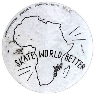 Skate world better sticker spotted in Prague in 2026