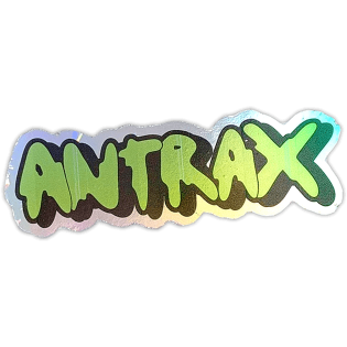 Antrax sticker spotted in Prague in 2026