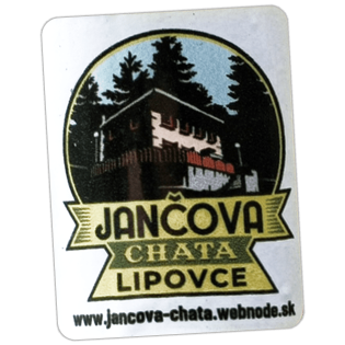 Jančova Chata sticker spotted in Prešov in 2026