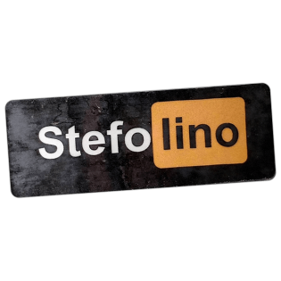 Stefolino sticker spotted in Prague in 2026