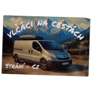 Vlčáci na cestách sticker spotted in Prague in 2026