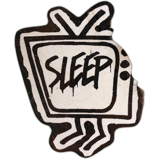 Sleep sticker spotted in Prague in 2026